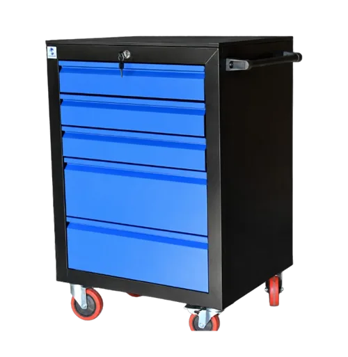 5 drawer tool trolley