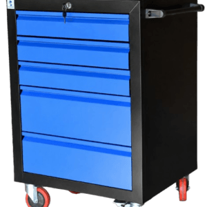 Blue 5 Drawer trolley