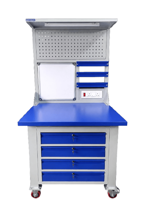Compact Assembly Workstation with Storage