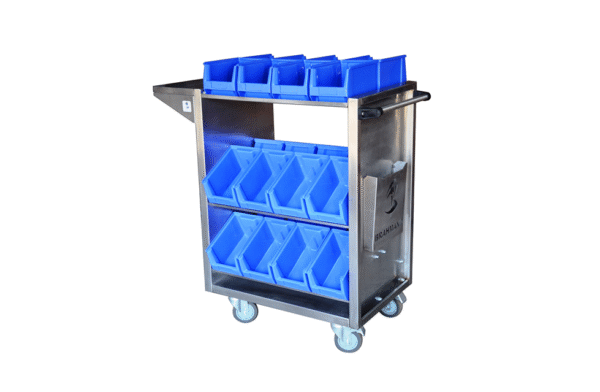 SS Bin Square Trolley - Image 2