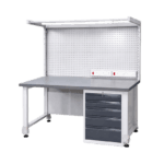 Heavy-duty_workbench_with_pegboard_setup