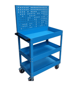 Blue_rolling_utility_cart