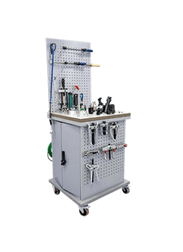 Perforated Panel Workstation