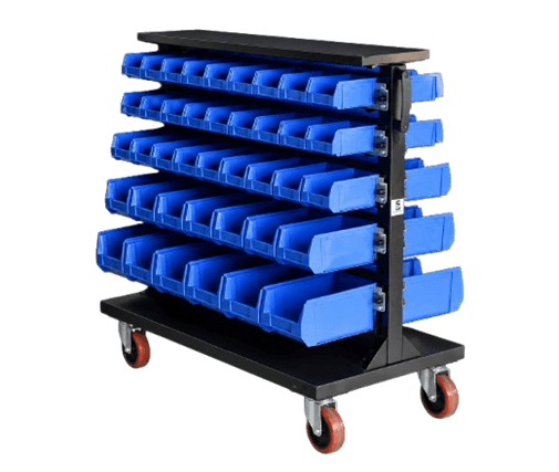 FBO Bin Storage & Perforated Panel trolley