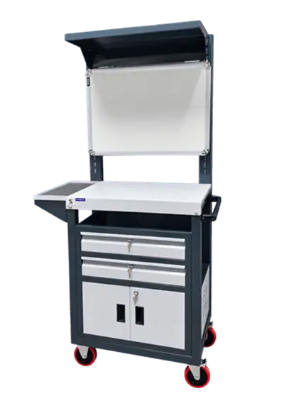 Mild Steel Tool Trolley With Whiteboard