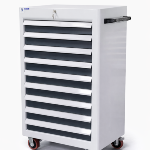 10 Drawer Mobile Tool Storage Cabinet with Caster Wheels